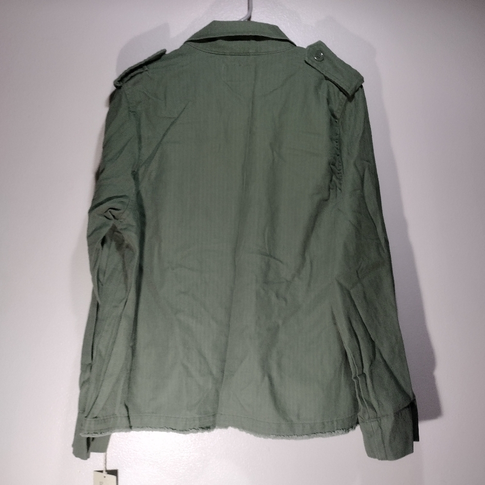 Universal Thread Goods & Co. Olive Green Button Up Military Style Jacket - Picture 9 of 12